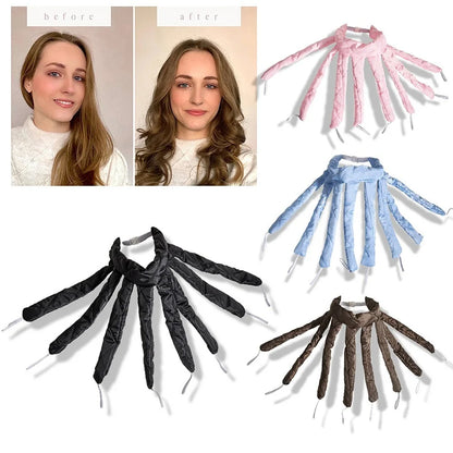 Heatless Octopus Hair Curler Headband – Soft Foam Overnight Curling Rod with Velcro Strap (1-Pack)
