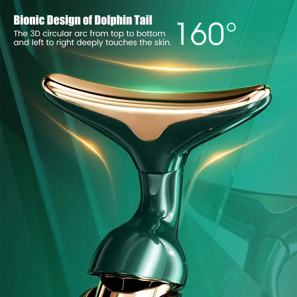 3-in-1 Facial Beauty Massager – Skin Toning Tool for Face, Neck & Eyes