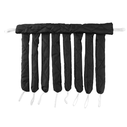 Heatless Curling Rod Headband Set – Soft Sleep Hair Rollers, No-Heat Silk Ribbon Curlers, Lazy Wave Formers (8-Piece)