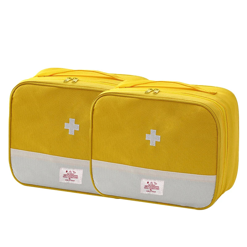 Portable Travel Medicine Storage Bag First Aid Organizer Large Capacity Oxford Case
