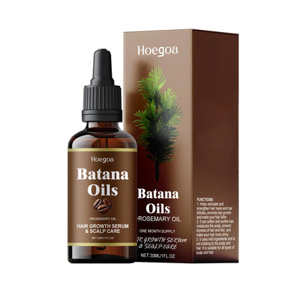 Batana & Rosemary Hair Growth Oil – Nourishing & Moisturizing Treatment to Reduce Hair Loss, Repair Split Ends, and Improve Hair Quality