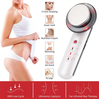 RF & EMS Beauty Massager with LED Light – Skin Firming, Toning & Self-Care Device