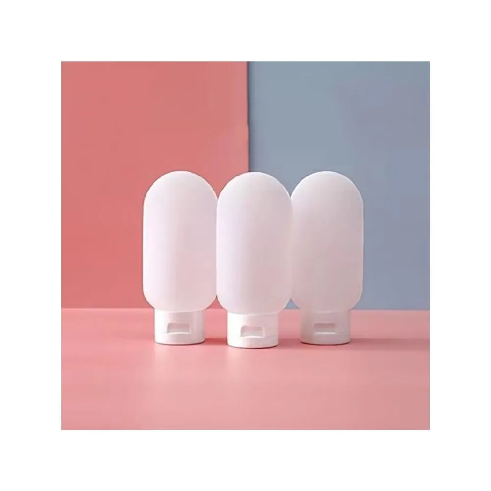 3-Piece Travel Refillable Silicone Bottles – 60ml/100ml Squeeze Tubes for Shampoo, Lotion & Toiletries