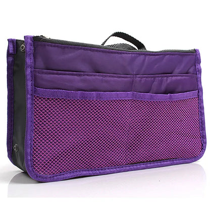 Multi-Color Handbag Organizer Insert – Travel Makeup Bag & Cosmetic Storage Tote for Women