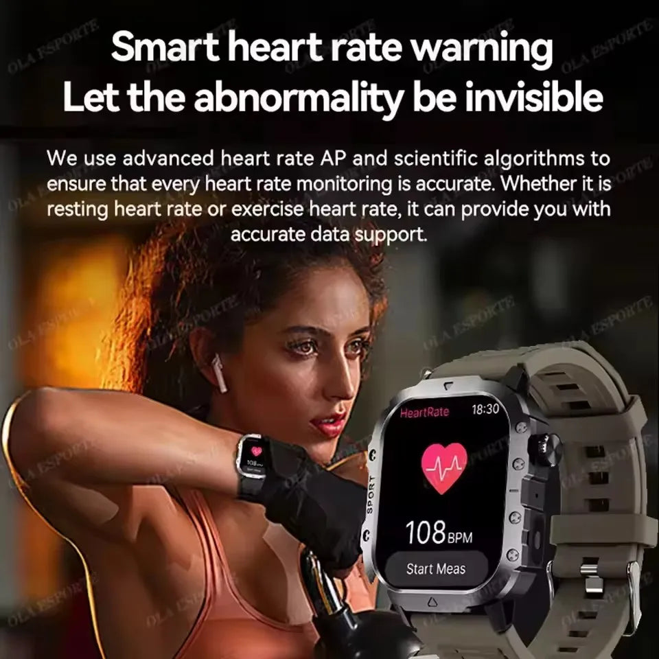 Men’s & Women’s Smart Watch – Fitness Tracker with Heart Rate, Sleep Monitor, Waterproof & Bluetooth Calls for iOS & Android