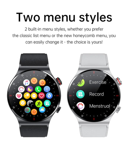 Men’s Bluetooth Call Smart Watch with GPS – AMOLED Full Screen Fitness Tracker for iOS & Android