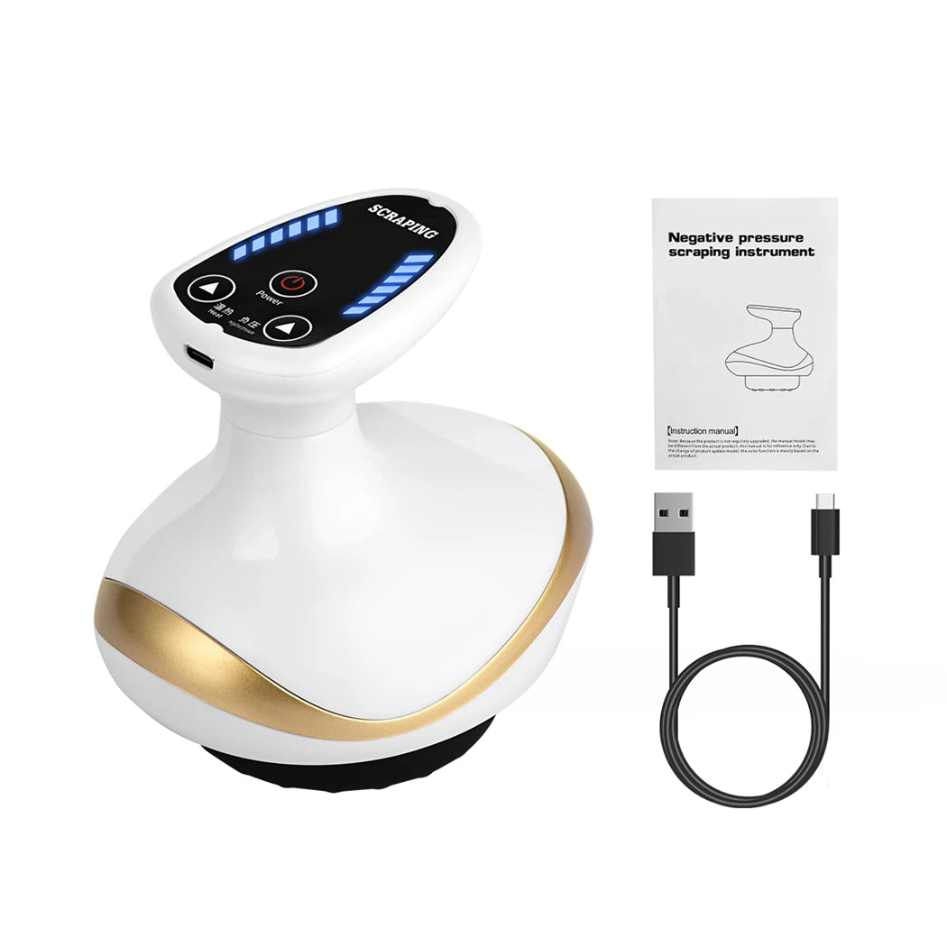Electric EMS Body Massager with LCD Display – Cupping, Gua Sha & Vacuum Massage Device with Infrared Heating