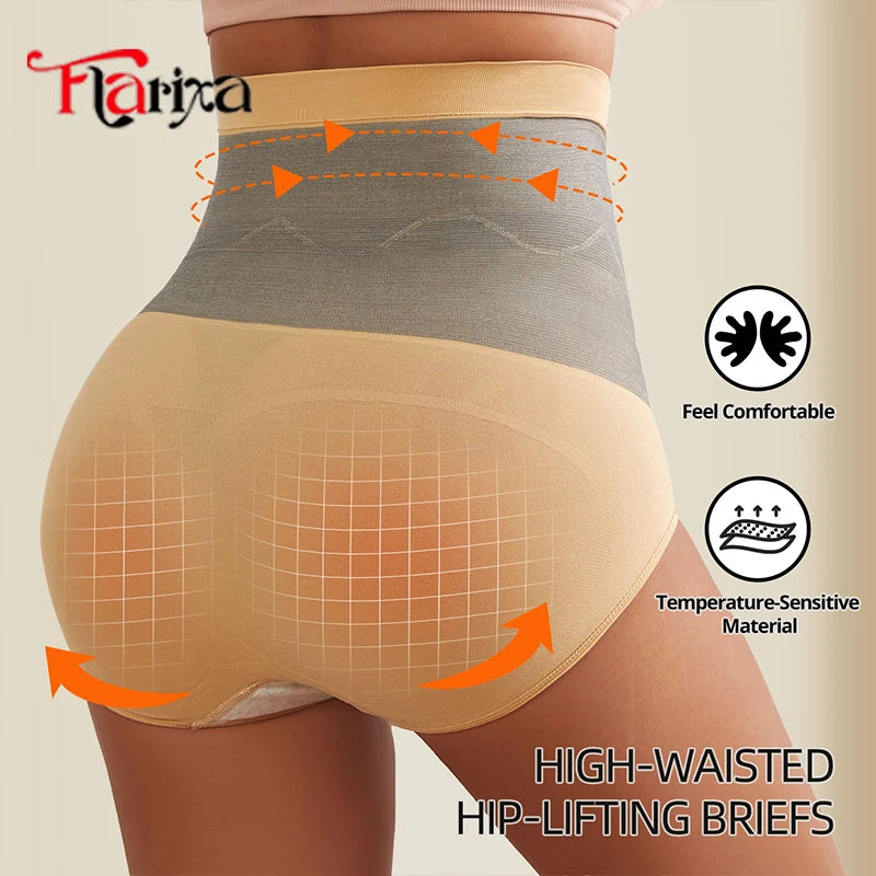 Women’s Thermal Shapewear Shorts High Waist Seamless Tummy Control Body Shaper Underwear