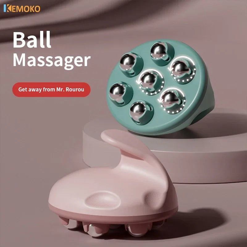 7-Bead Roller Ball Massager Manual Body Massage Tool Portable Muscle Relief