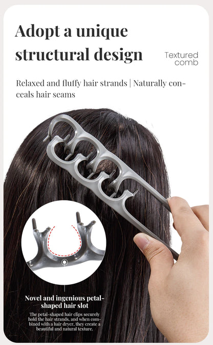 Wide Tooth Volumizing Hair Comb for Men – Detangling Styling Comb for Curly, Wavy & All Hair Types