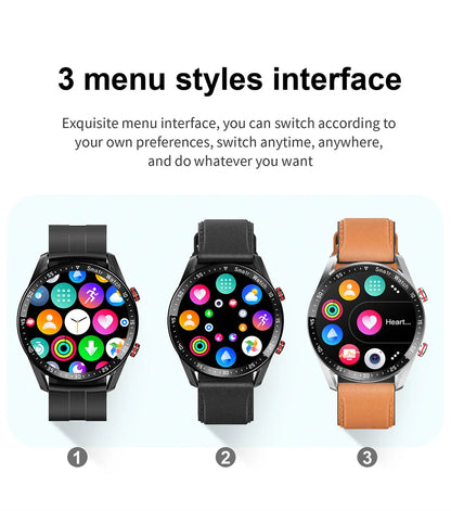 Men’s Bluetooth Smart Watch | Fitness & Activity Tracker | Call & Message Alerts | Waterproof Sports Smartwatch with Box