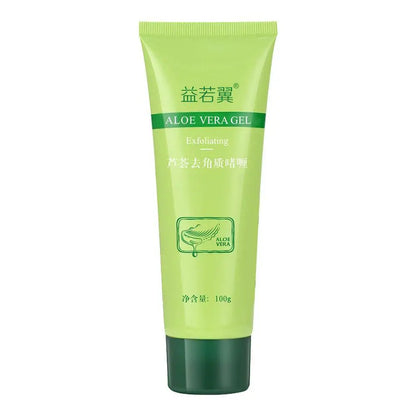 Aloe Vera Face Exfoliating Gel Scrub – Gentle Facial Cleanser, Removes Impurities, Moisturizes & Helps Reduce Pores – 30g / 100g