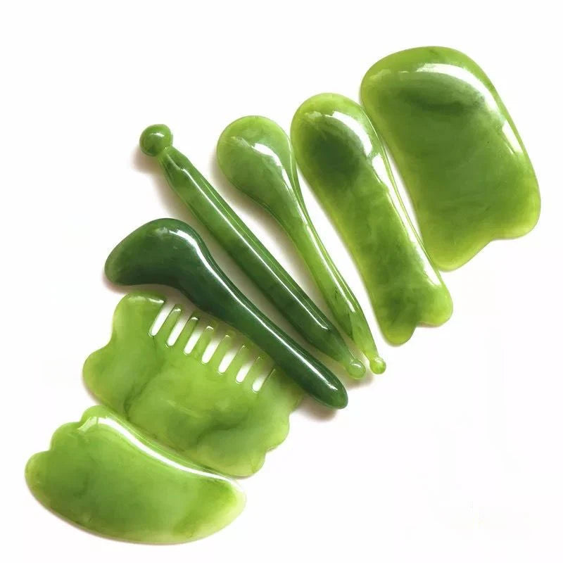 7-Piece Gua Sha Massage Tool Set – Face, Neck & Body Scraping Boards for Skin Care & Relaxation