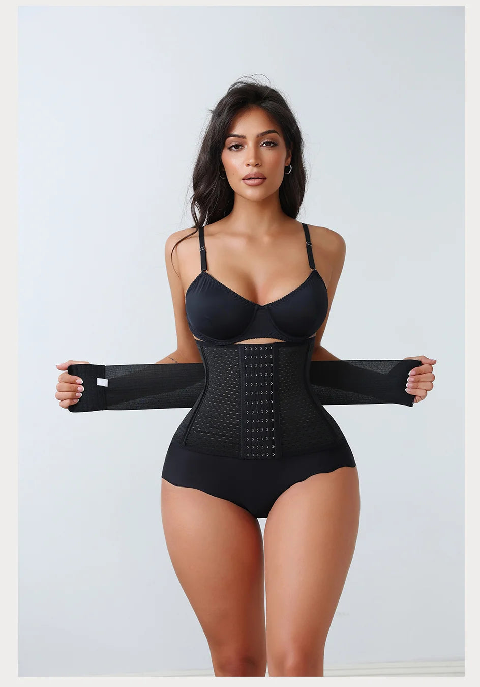 Women’s Adjustable Waist Trainer Corset Double Belt Tummy Control Workout Shapewear