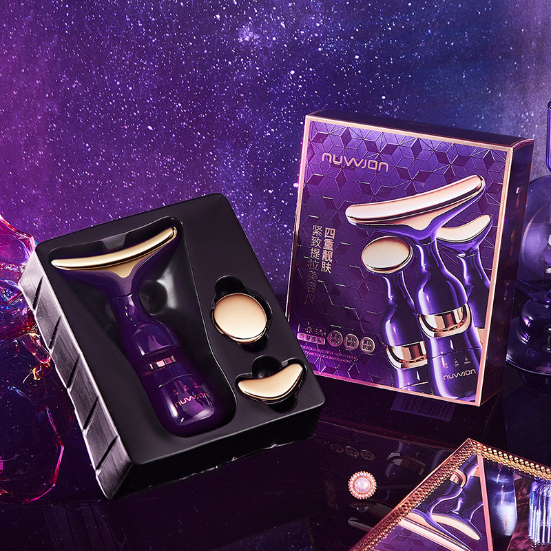 3-in-1 Facial Beauty Massager – Skin Toning Tool for Face, Neck & Eyes