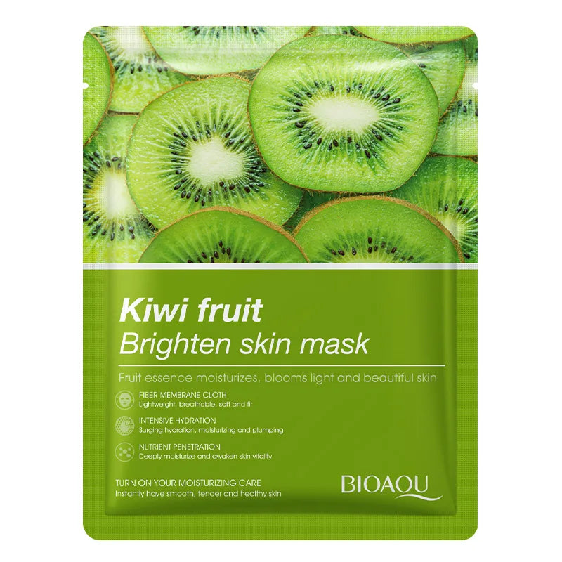 Natural Fruit Facial Sheet Masks – Hydrating, Oil-Control, Moisturizing Skincare with Blueberry, Cucumber, Pomegranate & Aloe