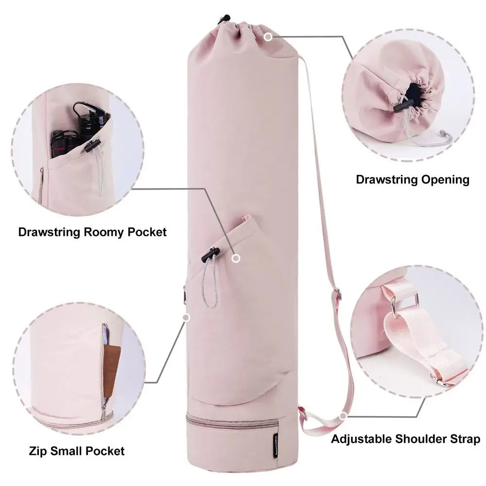 Yoga Mat Backpack – Large Capacity Waterproof Sports Bag with Adjustable Straps, Breathable Gym Yoga Carrier (Unisex)