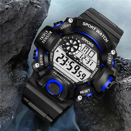 MAYZHISU Men’s Digital Sports Watch | Large Dial | Alarm, Stopwatch & Backlight | 3ATM Water Resistant | Military Style Wristwatch