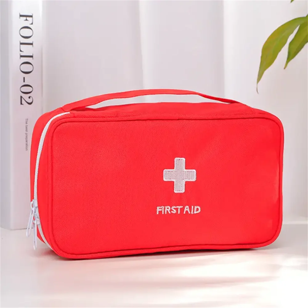 Portable First Aid Kit Bag Emergency Medical Storage Organizer Travel Survival Pouch