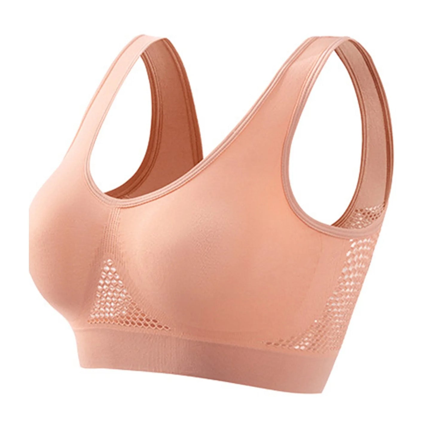 Women’s Sports Bra – Breathable Support Yoga & Running Bra, Soft Shock-Absorbing Fitness Top (No Underwire)