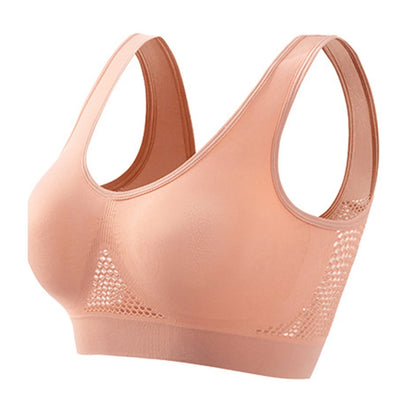 Women’s Sports Bra – Breathable Support Yoga & Running Bra, Soft Shock-Absorbing Fitness Top (No Underwire)
