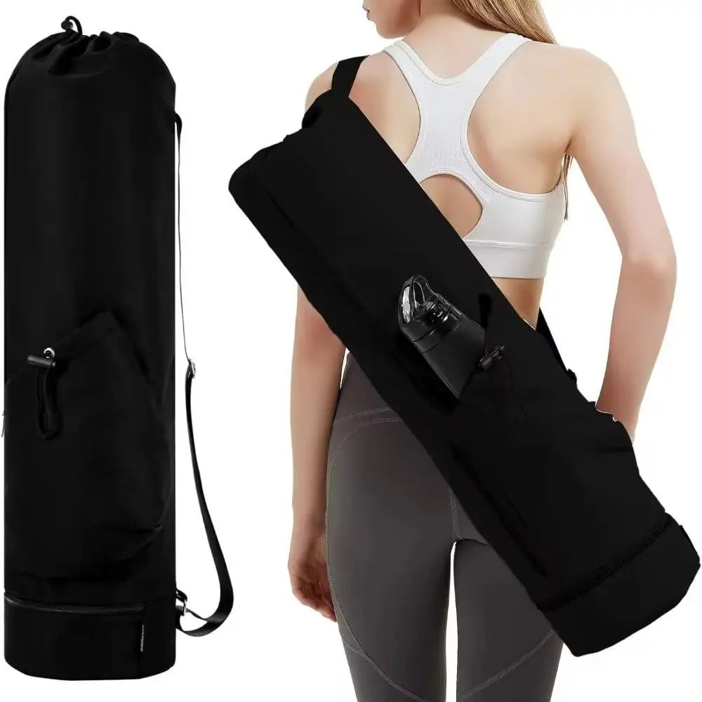 Yoga Mat Backpack – Large Capacity Waterproof Sports Bag with Adjustable Straps, Breathable Gym Yoga Carrier (Unisex)