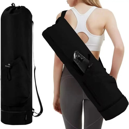 Yoga Mat Backpack – Large Capacity Waterproof Sports Bag with Adjustable Straps, Breathable Gym Yoga Carrier (Unisex)