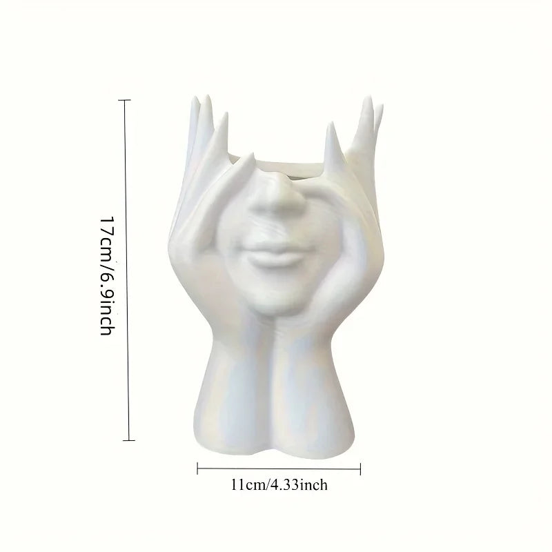 Creative Human Body Pen Holder Makeup Brush Organizer Desktop Storage Stand Decor