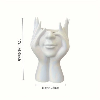 Creative Human Body Pen Holder Makeup Brush Organizer Desktop Storage Stand Decor