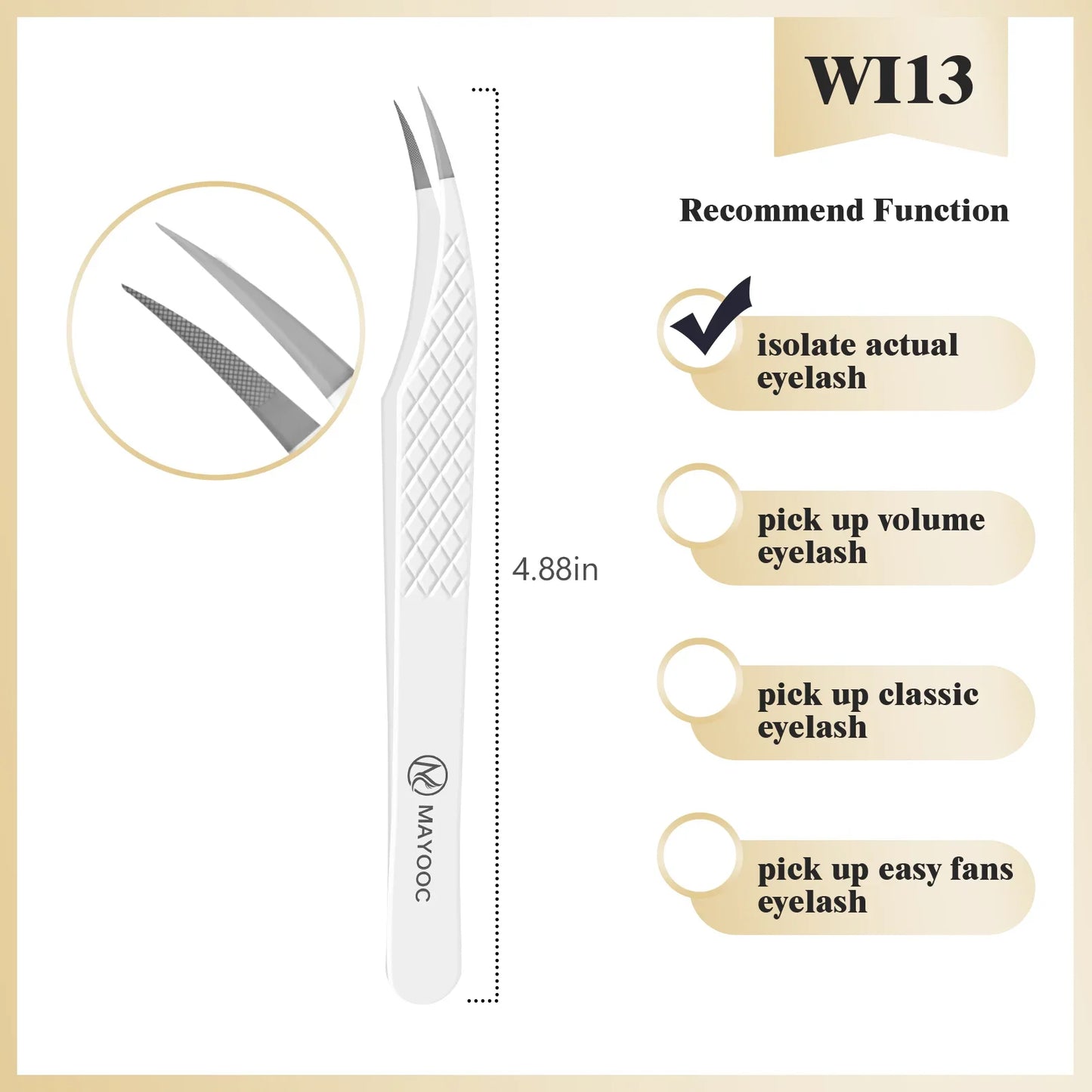 Eyelash Extension Tweezers with Fiber Tips – High-Precision, Anti-Static Lash Tools for Makeup Artists