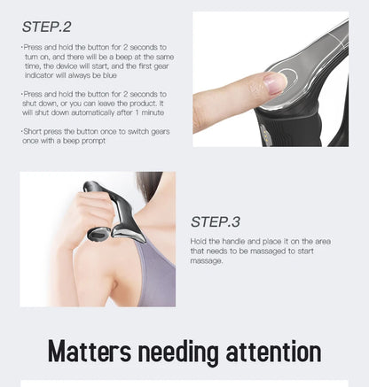Electric Vibration Fascia Massage Blade – Handheld Muscle Relaxation & Body Massage Tool