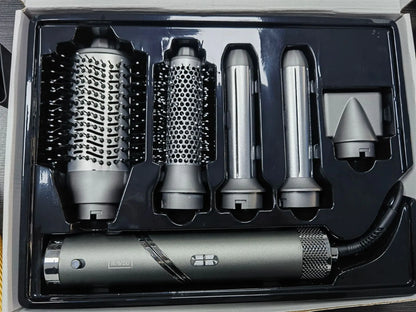 6-in-1 Hot Air Hair Styler Dryer Brush Auto Curler Straightener Volumizer 1400W