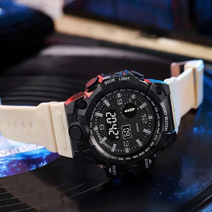 MAYZHISU Men’s Digital Sports Watch | Large Dial | Alarm, Stopwatch & Backlight | 3ATM Water Resistant | Military Style Wristwatch