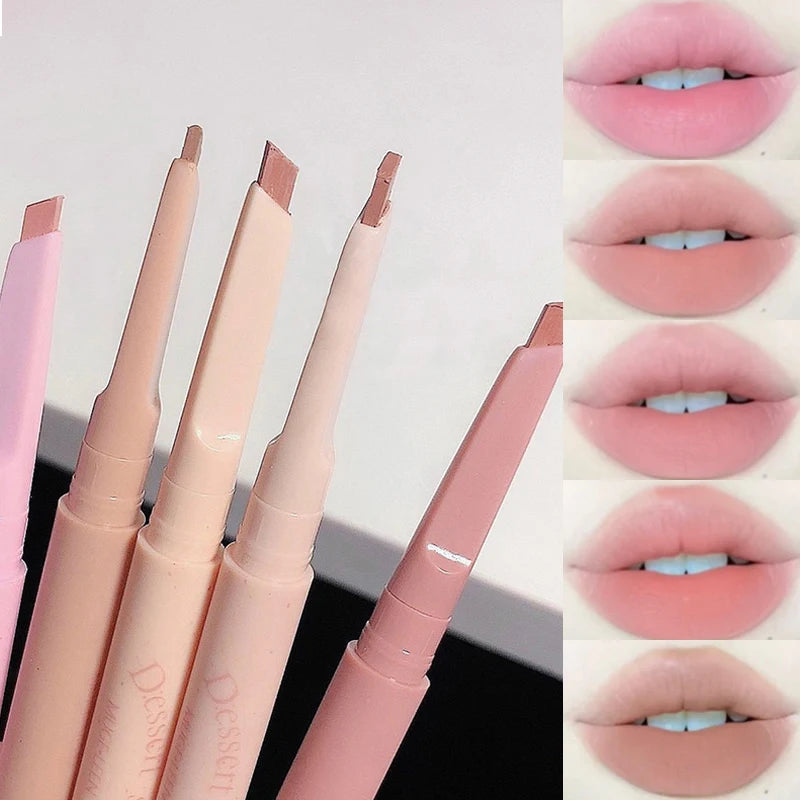 Automatic Rotating Lip Liner Pencil – Waterproof, Long-Lasting, Smooth Application, No Sharpening Needed
