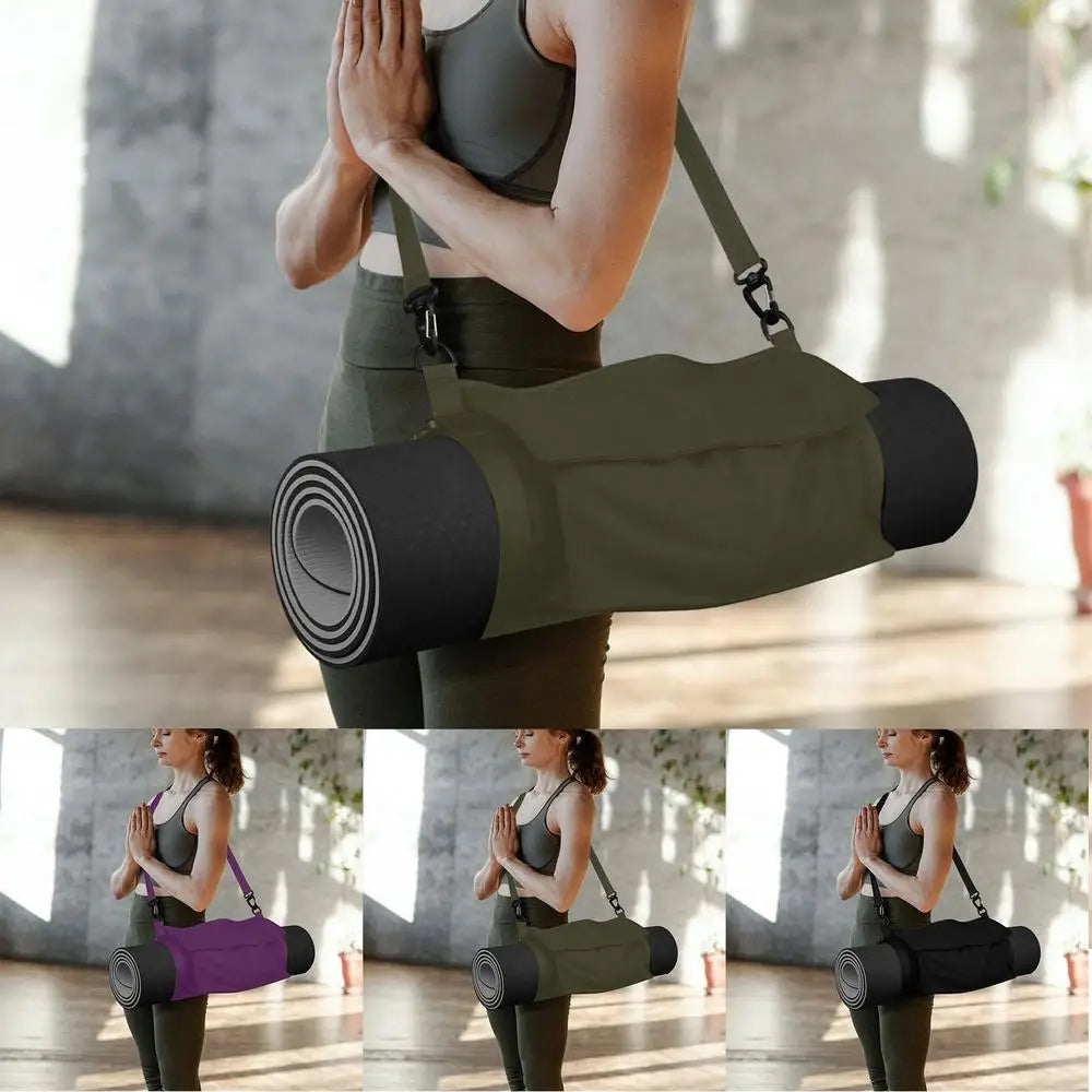 Portable Yoga Mat Carry Bag with Adjustable Shoulder Strap
