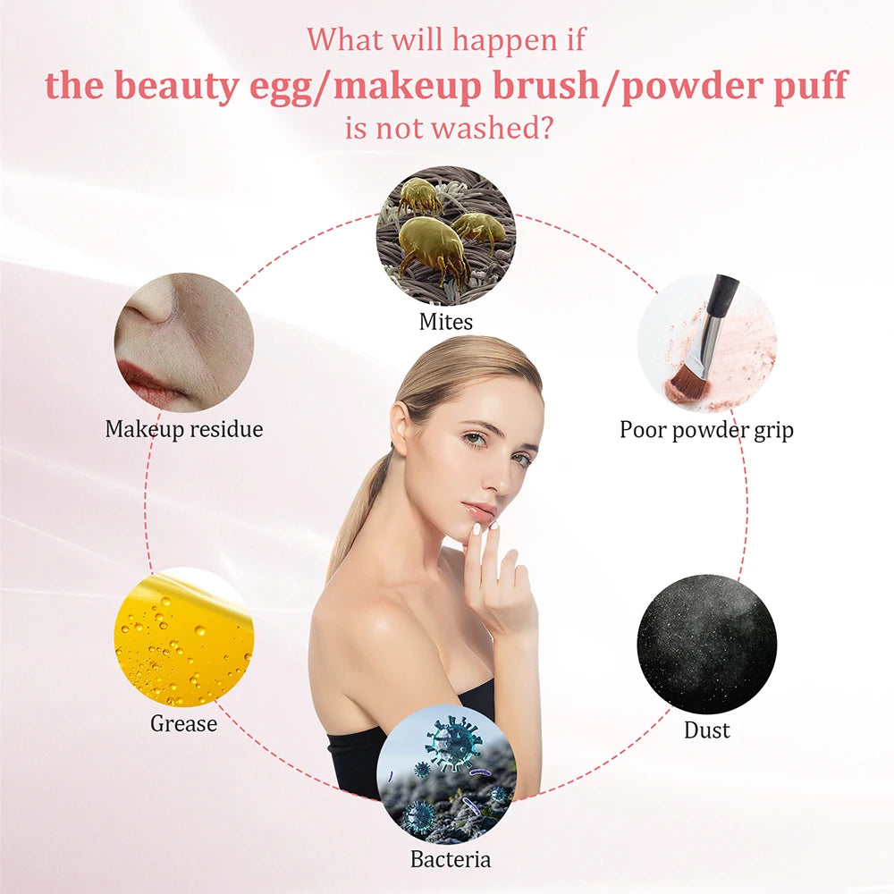 Automatic Makeup Brush Cleaner & Dryer – Electric Cosmetic Brush Washing Machine, Air Drying Stand