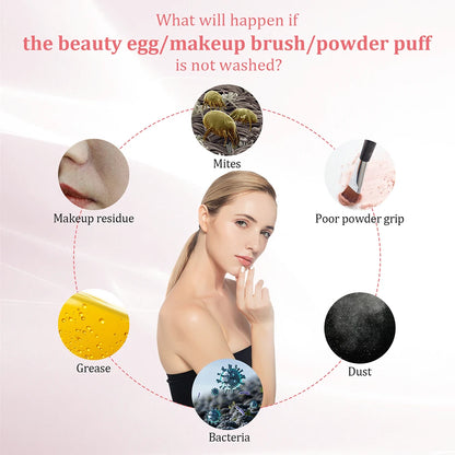 Automatic Makeup Brush Cleaner & Dryer – Electric Cosmetic Brush Washing Machine, Air Drying Stand