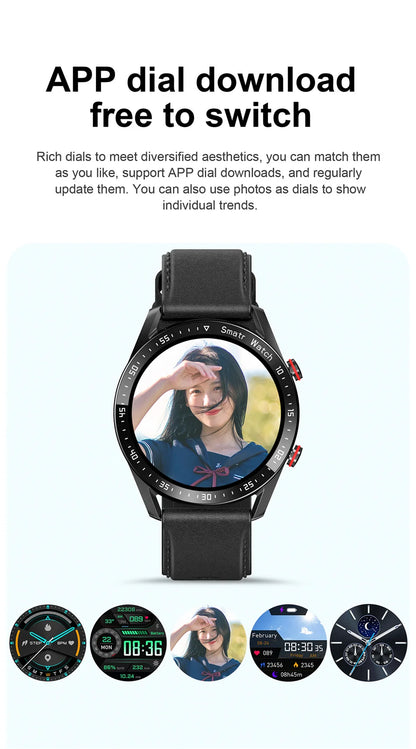 Men’s Bluetooth Smart Watch | Fitness & Activity Tracker | Call & Message Alerts | Waterproof Sports Smartwatch with Box
