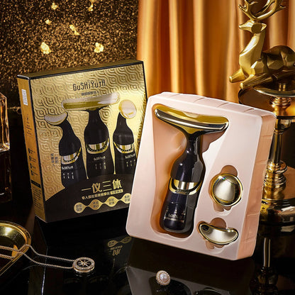 3-in-1 Facial Beauty Massager – Skin Toning Tool for Face, Neck & Eyes