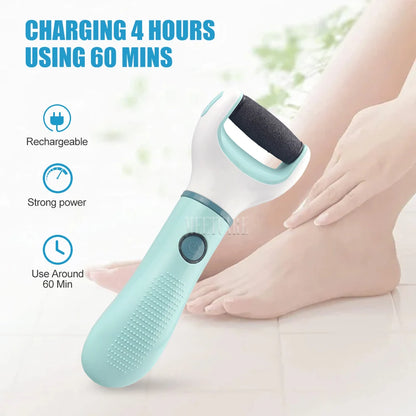 Wireless Electric Foot Grinder – Waterproof Callus Remover & Pedicure Tool for Dead, Hard, and Cracked Skin