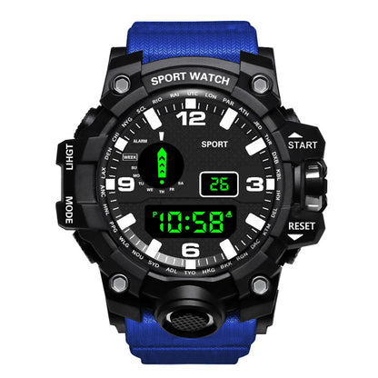 MAYZHISU Men’s Digital Sports Watch | Large Dial | Alarm, Stopwatch & Backlight | 3ATM Water Resistant | Military Style Wristwatch