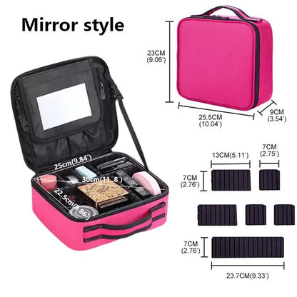 Professional Makeup Case Travel Cosmetic Organizer Waterproof Beauty Storage Bag
