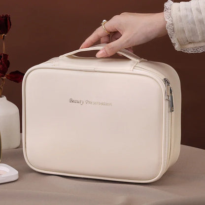 New Women’s Luxury Makeup Bag – Large-Capacity Portable Cosmetic & Toiletry Travel Organizer