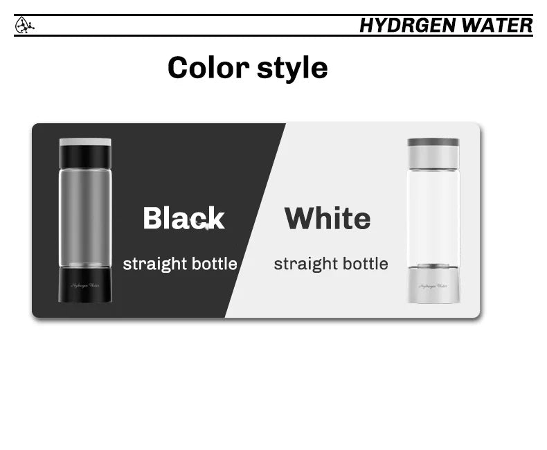 Portable Electric Hydrogen Water Bottle – Titanium Filter, USB Rechargeable, Hydrogen-Rich for Health & Wellness