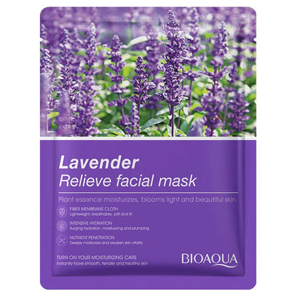 Natural Fruit Facial Sheet Masks – Hydrating, Oil-Control, Moisturizing Skincare with Blueberry, Cucumber, Pomegranate & Aloe