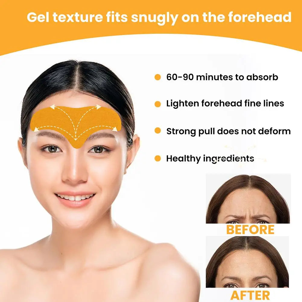 10-100pcs Forehead Wrinkle Patches – Anti-Wrinkle Gel Patches for Forehead Line Removal & Skin Care
