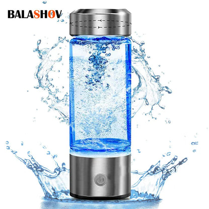 Portable Electric Hydrogen Water Bottle – Titanium Filter, USB Rechargeable, Hydrogen-Rich for Health & Wellness