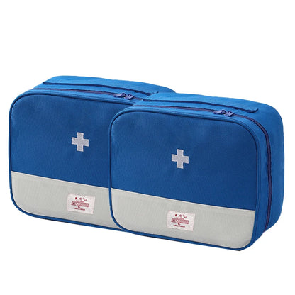 Portable Travel Medicine Storage Bag First Aid Organizer Large Capacity Oxford Case