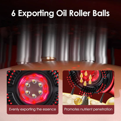 Electric Microcurrent Massage Comb – 660nm Red Light Hair Growth & Scalp Massager for Hair Care, Relaxation & Blood Circulation