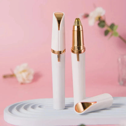 2-in-1 Electric Eyebrow Trimmer & Nose Hair Remover – Portable Facial Grooming Tool